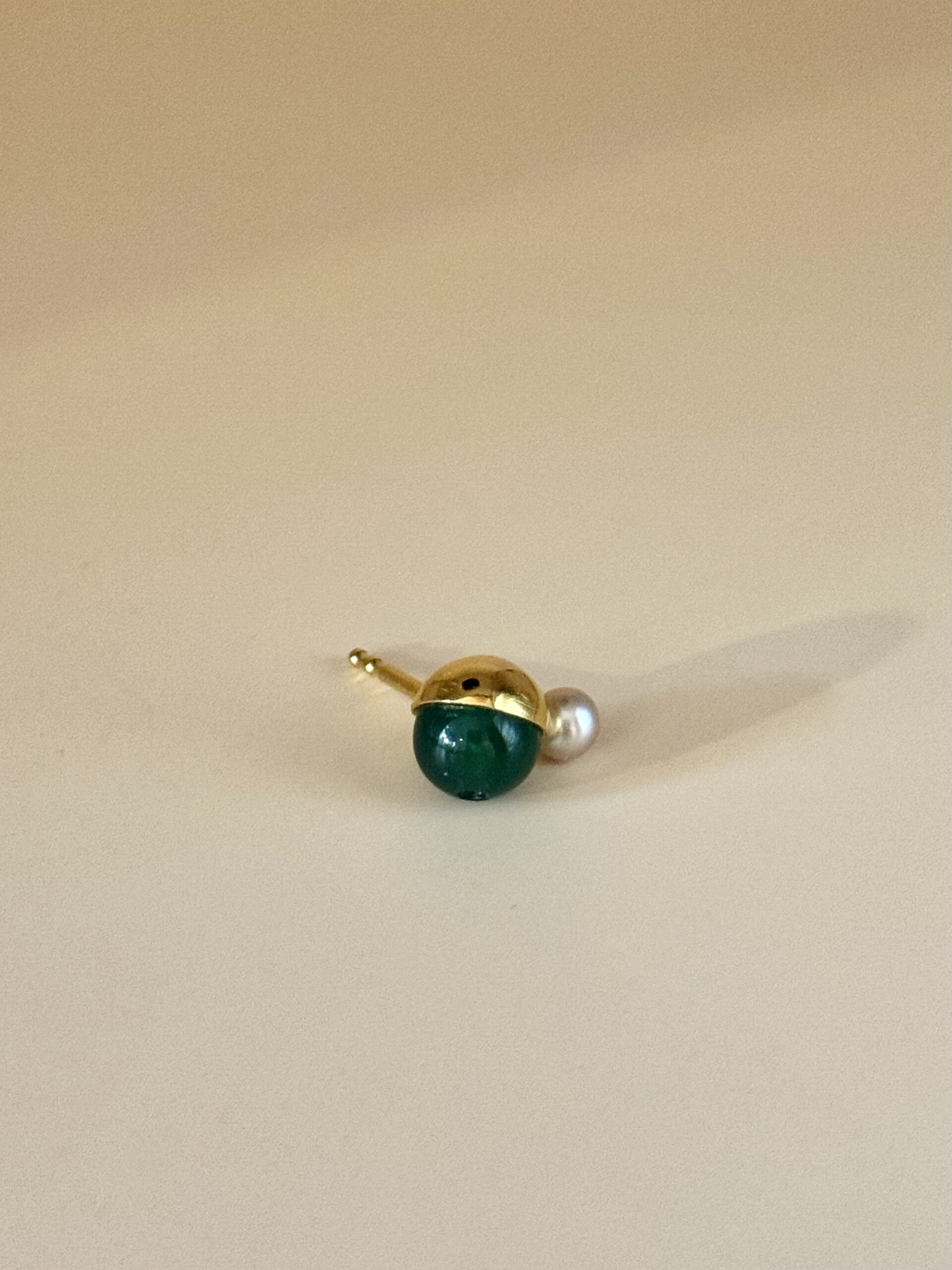 color bubble / earring / small / gold