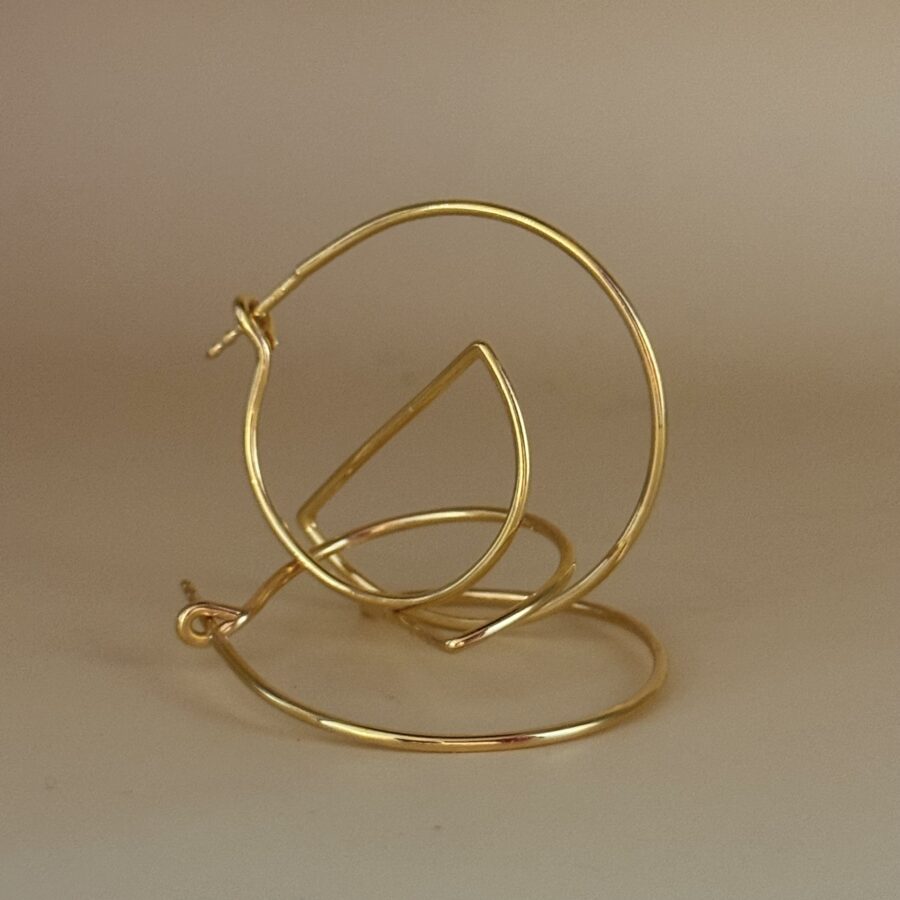 round to square hoops / earrings