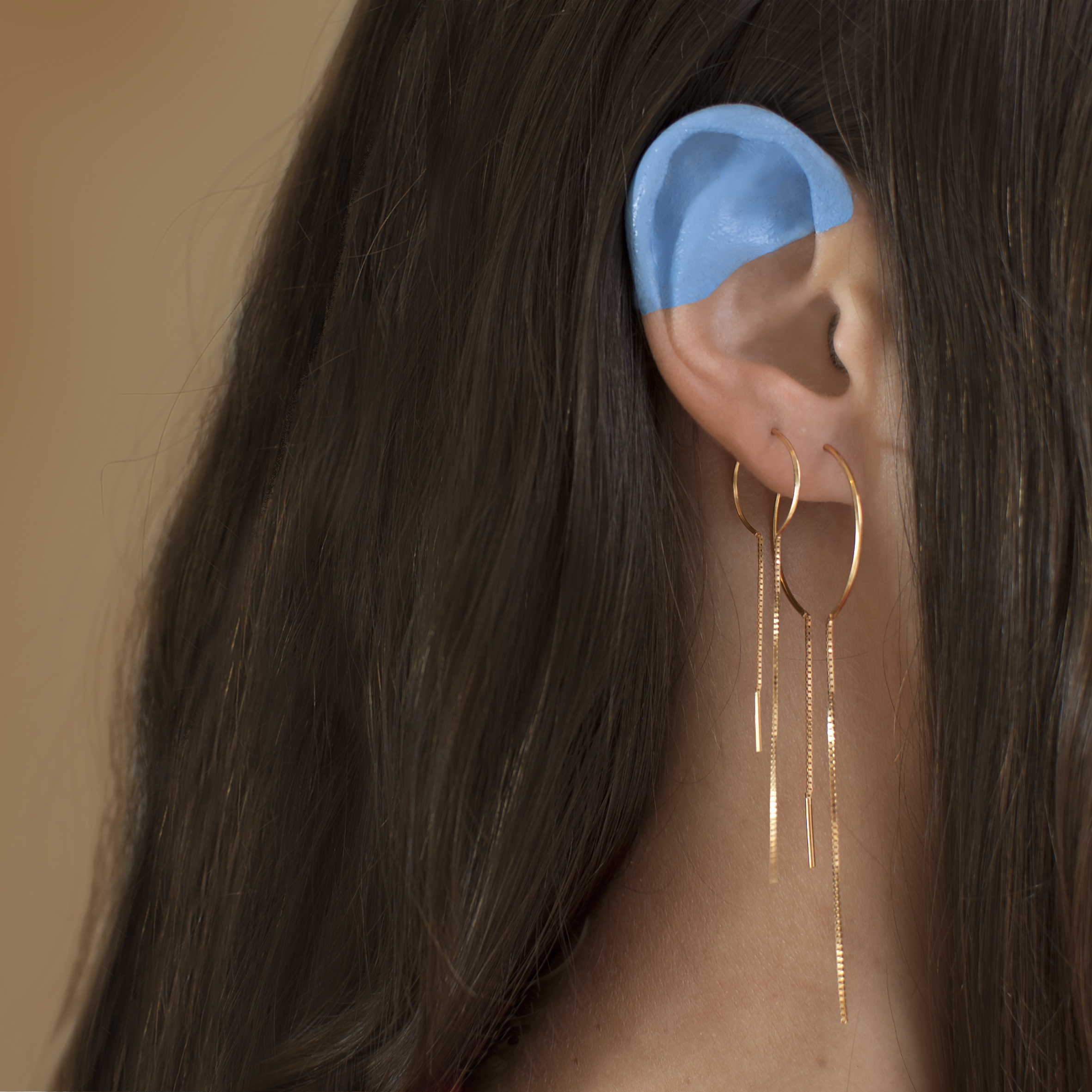 chain hoop / earring