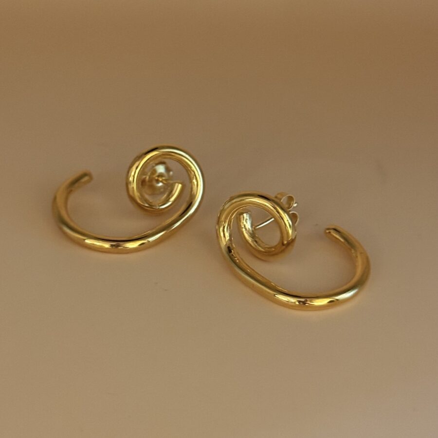 Puzzle pearl / earring / hoop